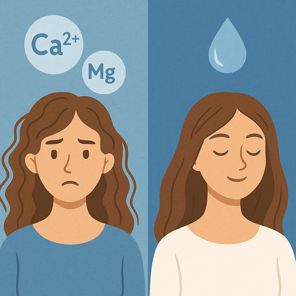 agua dura vs agua blanda cabello