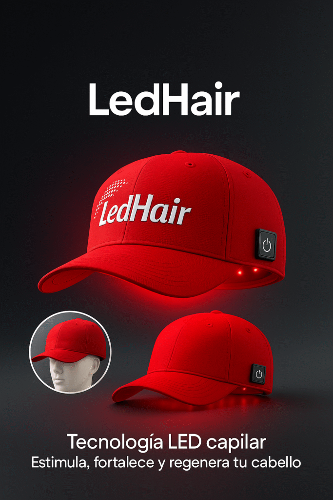 Led Hair gorra láser