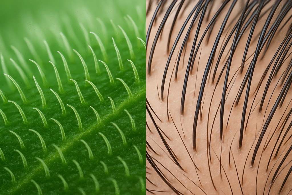 folículos humanos y tricomas