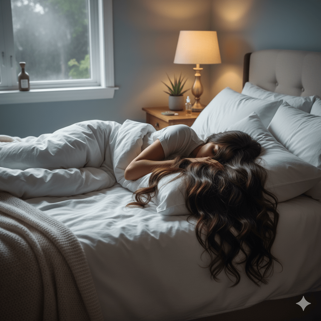 dormir crecer cuidado capilar