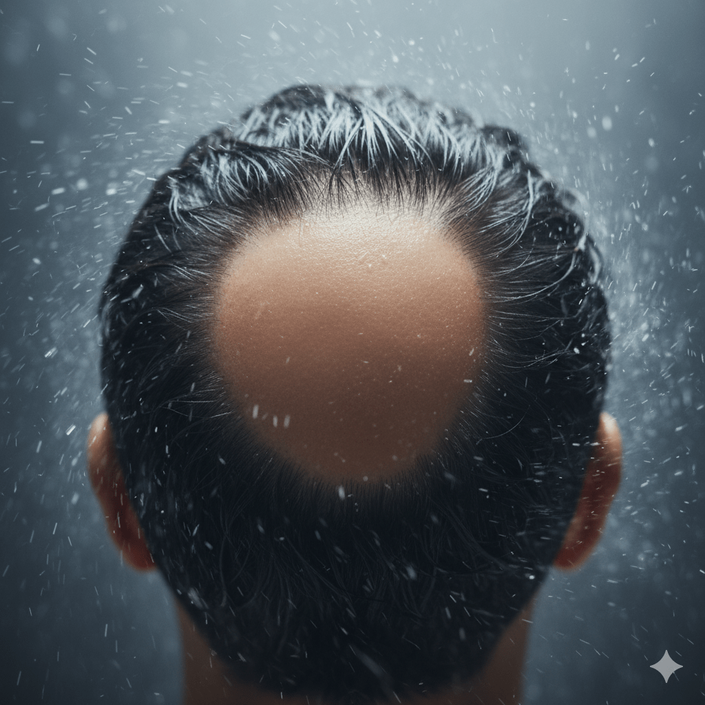 El ojo del huracán y el cuero cabelludo