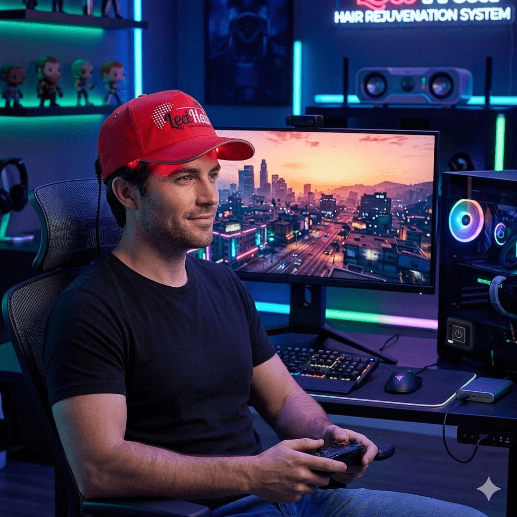 tratamiento capilar gorra LED